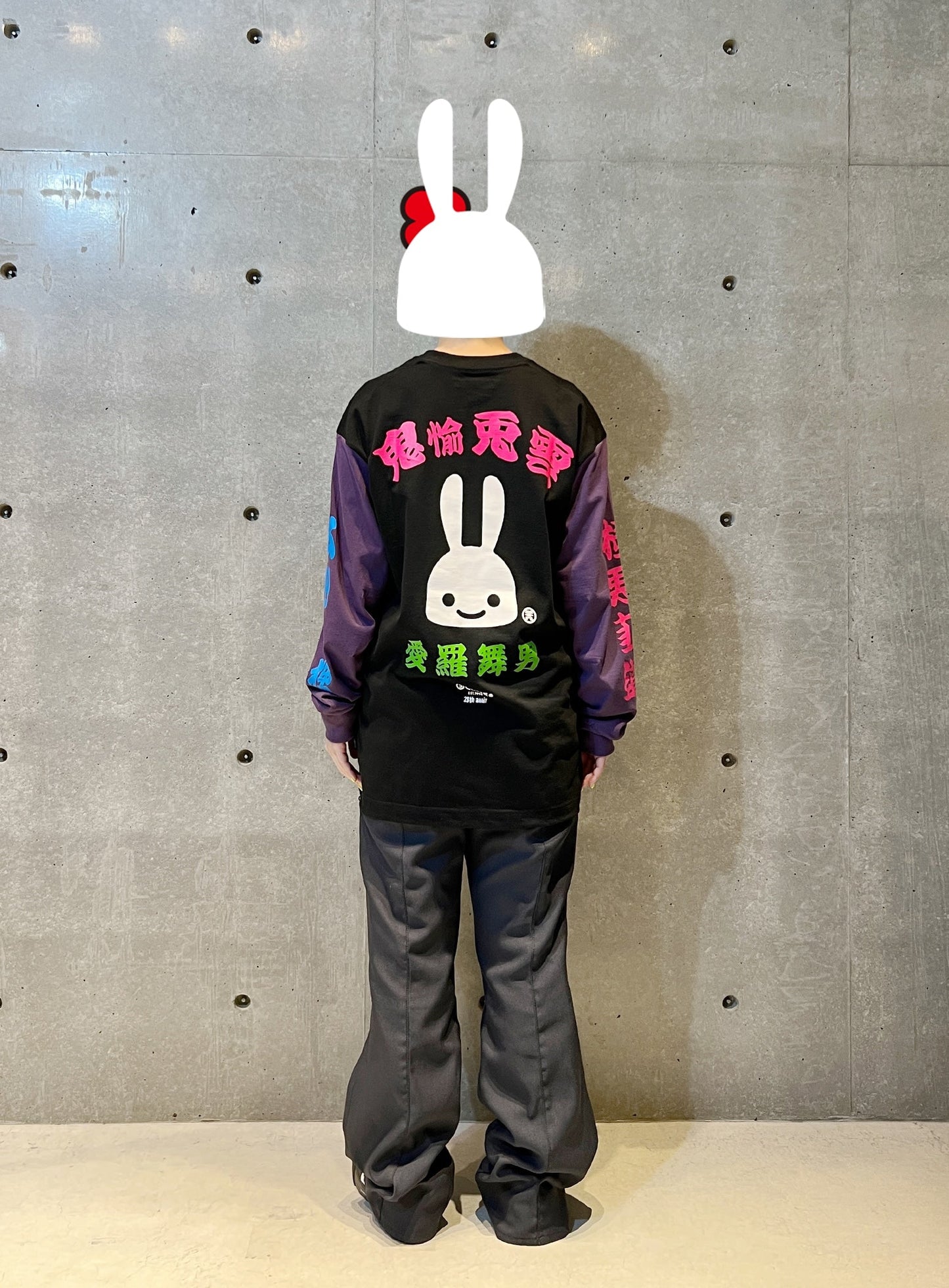 鬼愉兎雲ロングスリーブカットソー
