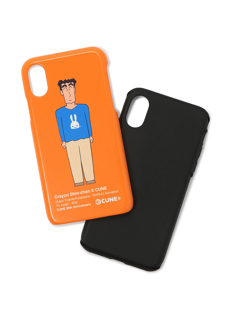 25th COLLAB iPhone cover X/XS クレヨンしんちゃん 野原ひろし 前