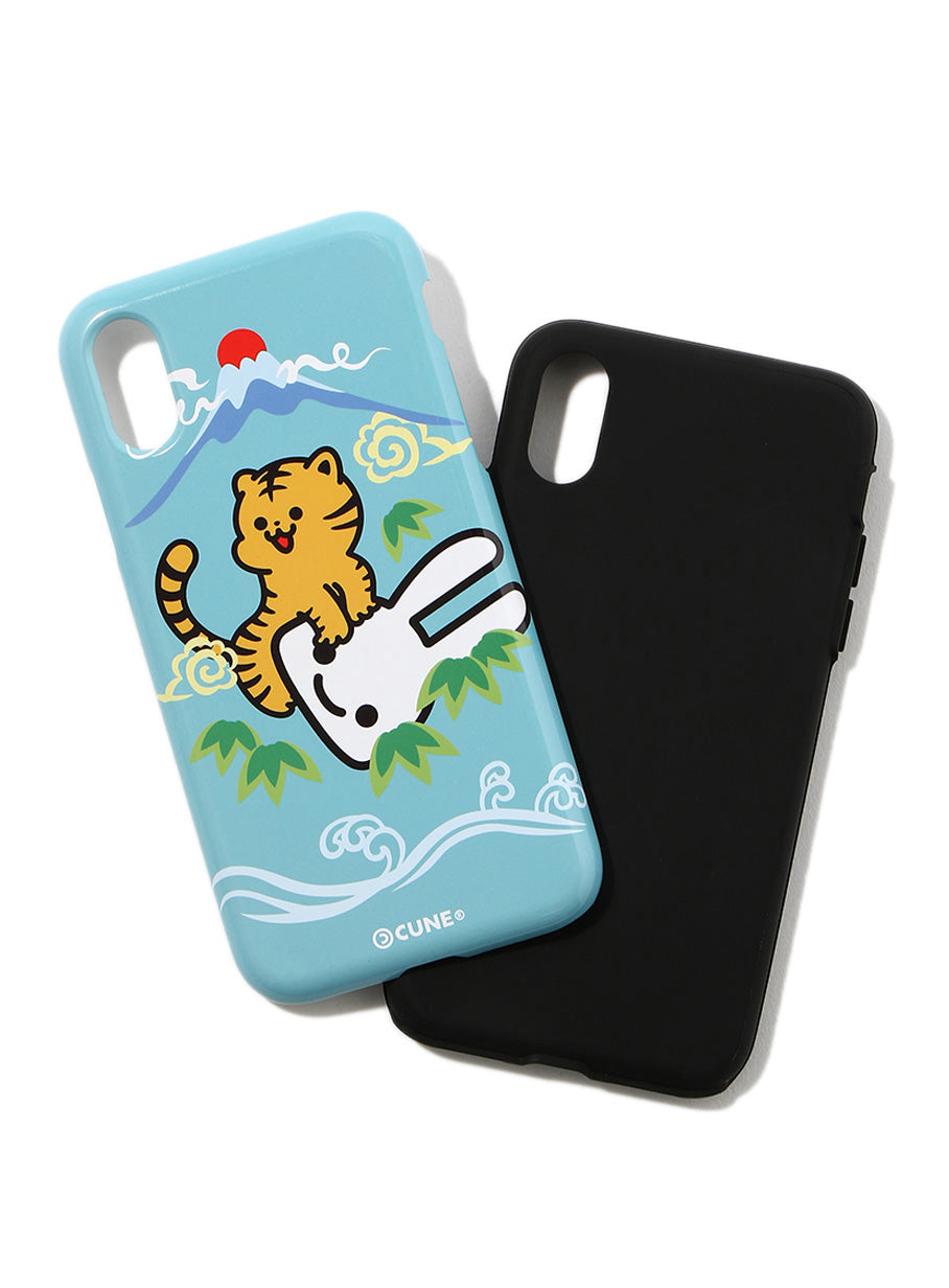 iPhoneケース X 20S2 上向きとらちゃん