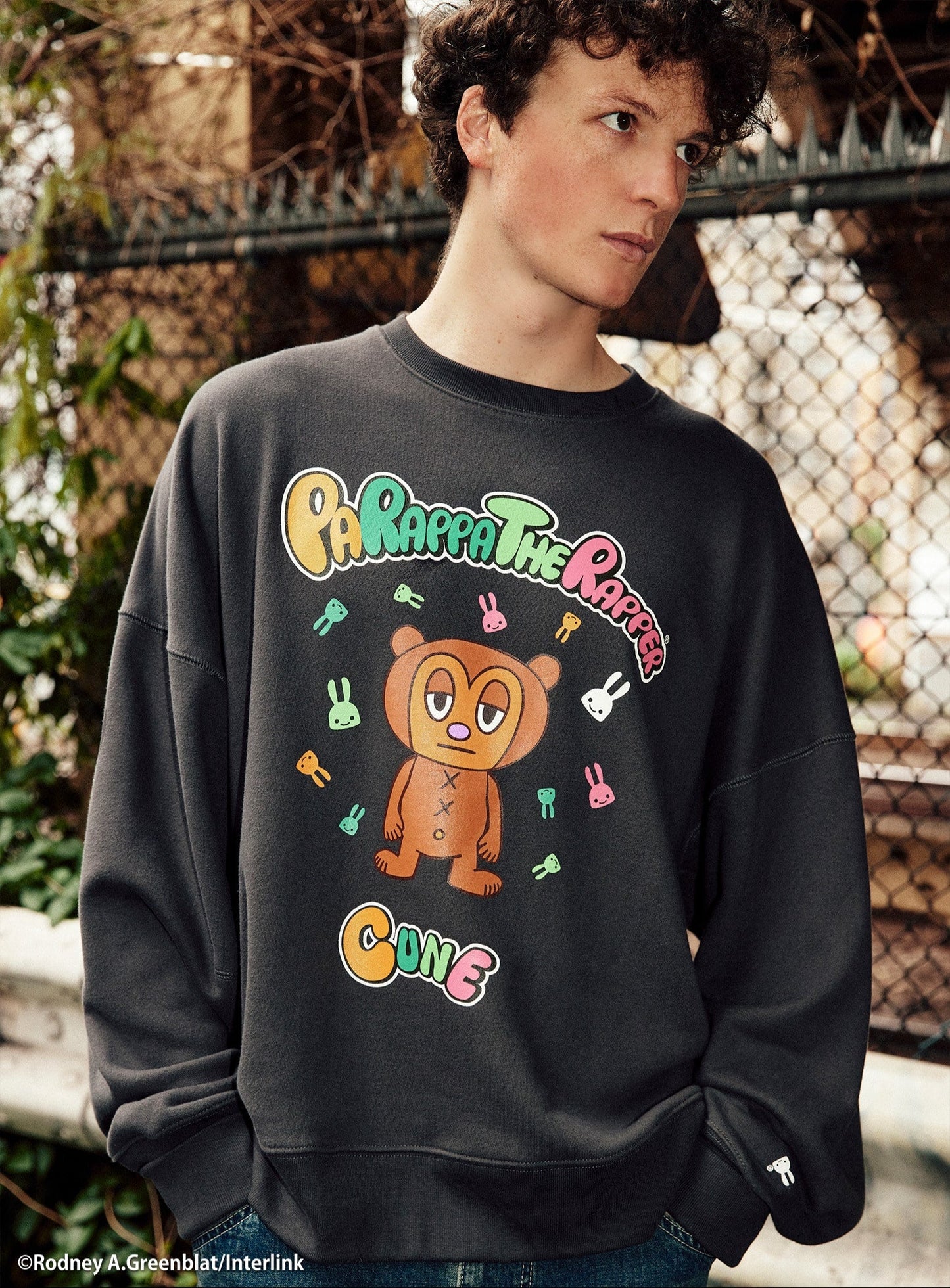 30th ANNIV ヘヴィウェイトビッグクルーネックスウェット パラッパラッパー PJベリーとうさちゃん