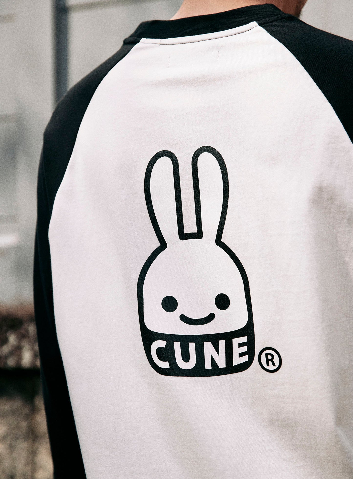 ラグランTシャツ CUNEウサギ