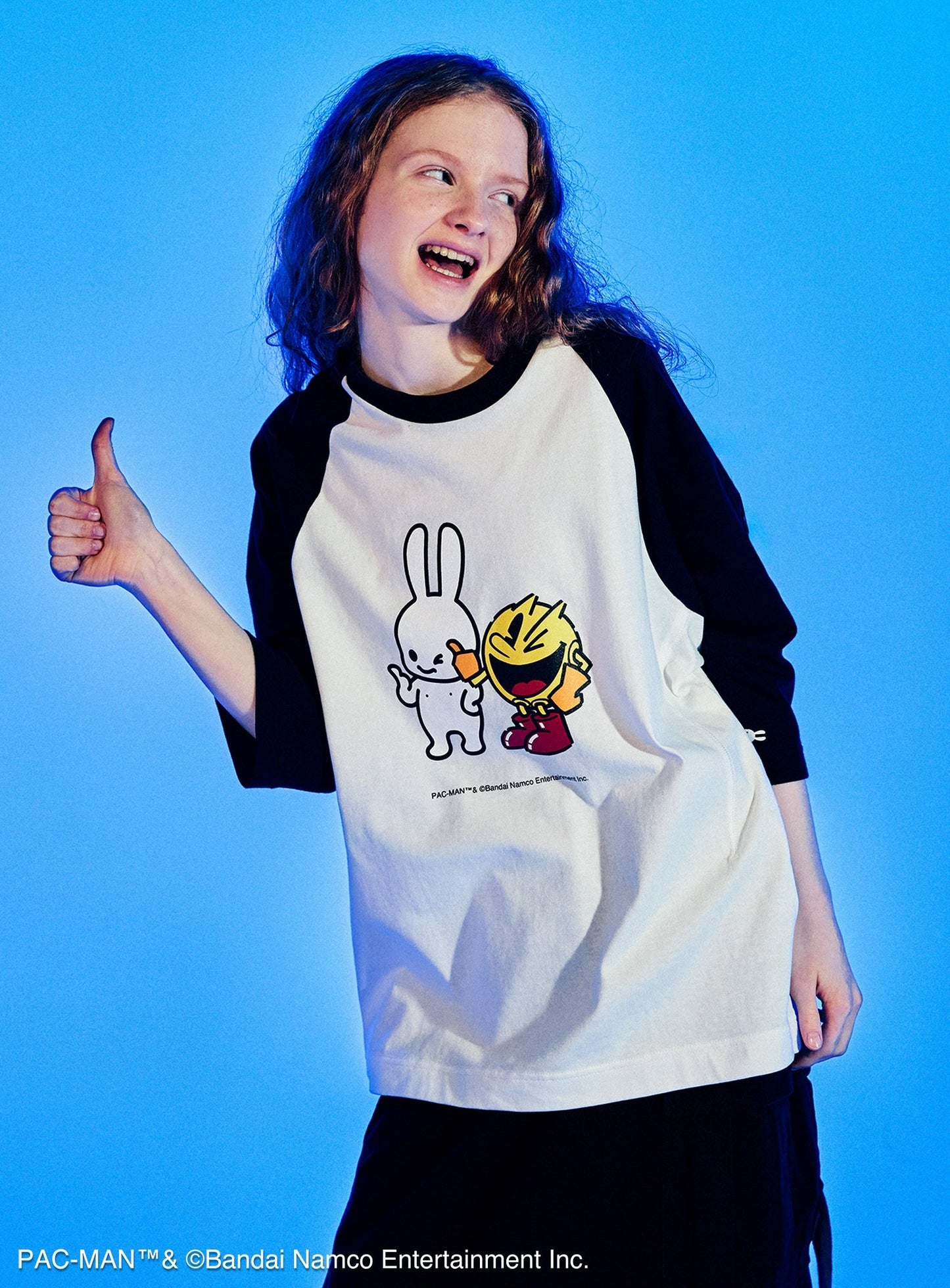 PAC-MAN COLLAB RAGLAN T-SHIRTS パックマンとうさちゃん