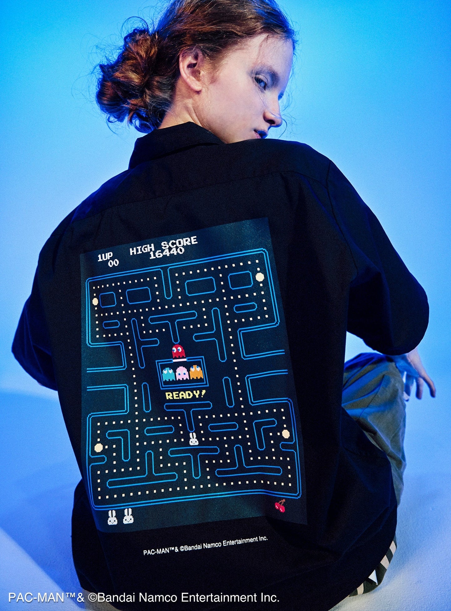 PAC-MAN COLLAB WORK SHIRTS メイズにウサギ
