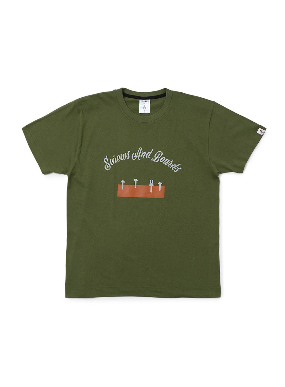 S/S Tee 釘と板