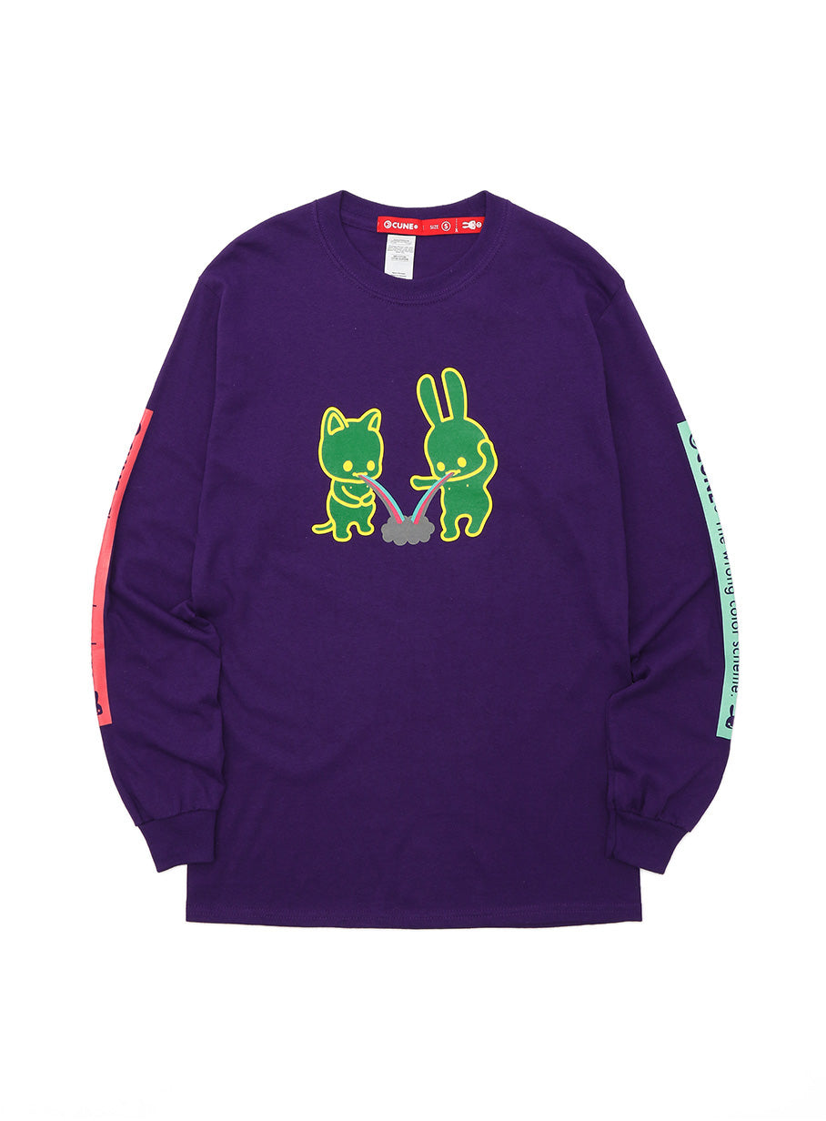 CUNE LS Tee 色間違い 虹ゲロ
