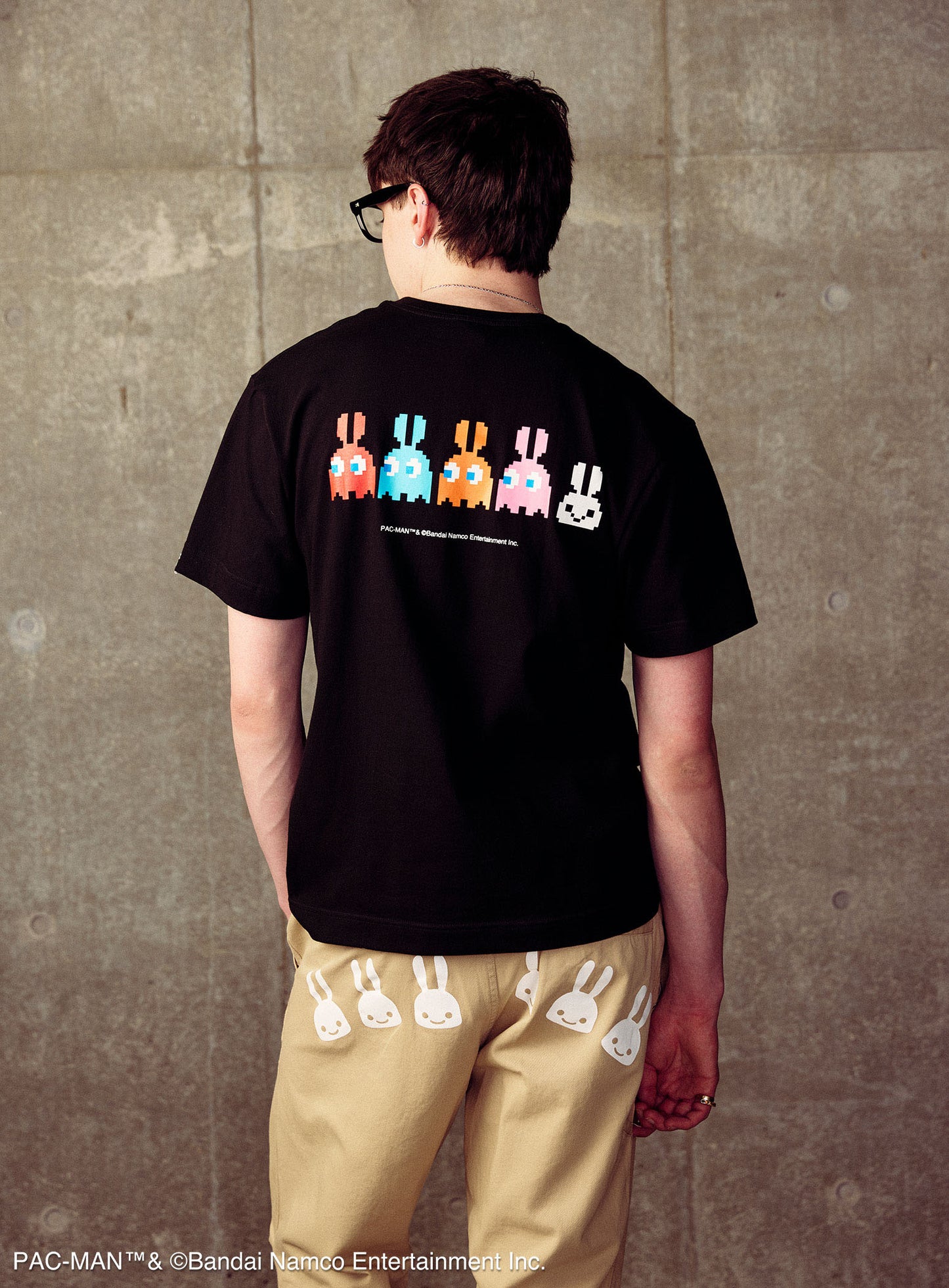 PAC-MAN COLLAB T-SHIRTS 耳付きイジケゴースト