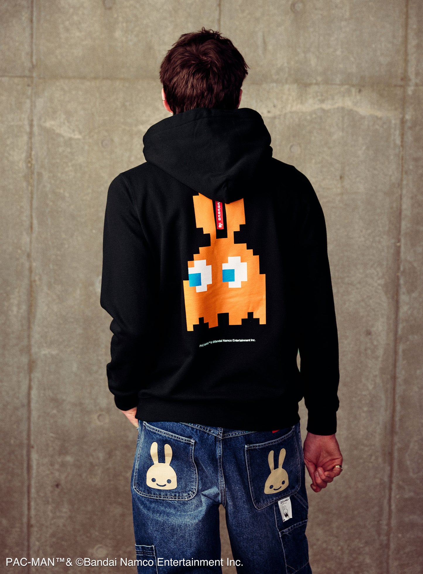 PAC-MAN COLLAB PULL PARKA 耳付きゴースト