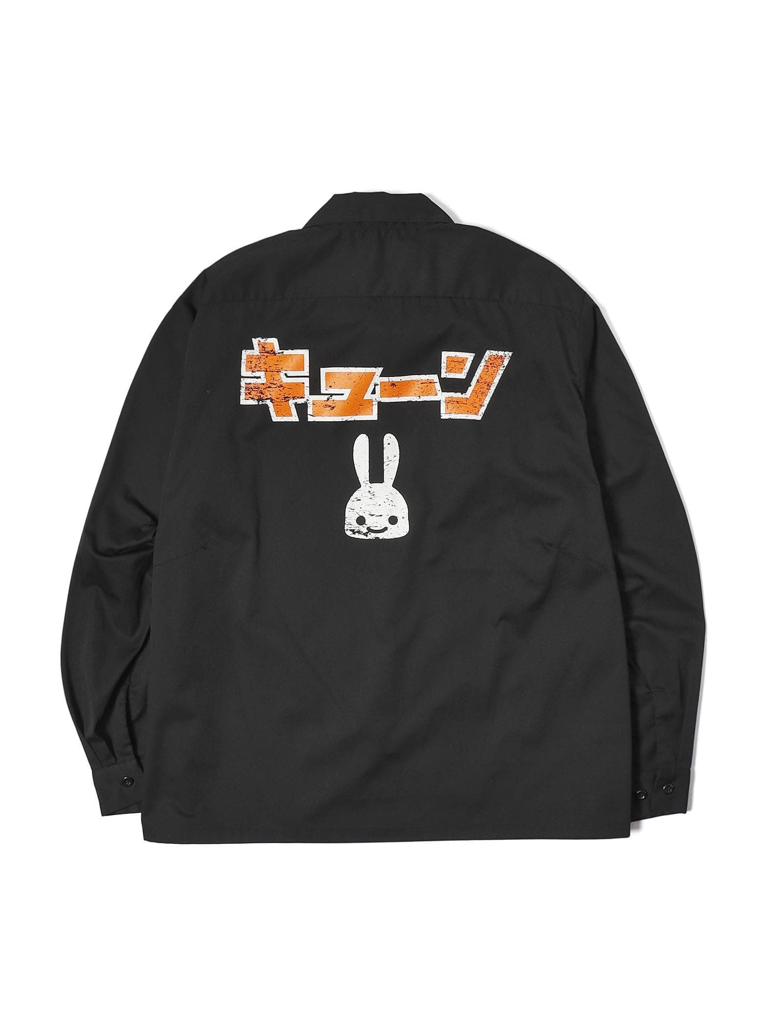 【新品未使用】CUNE バイイングスタッフ ボーリングシャツウサギロゴ ブラック 新品未使用】CUNE バイイングスタッフ ボーリングシャツウサギロゴ