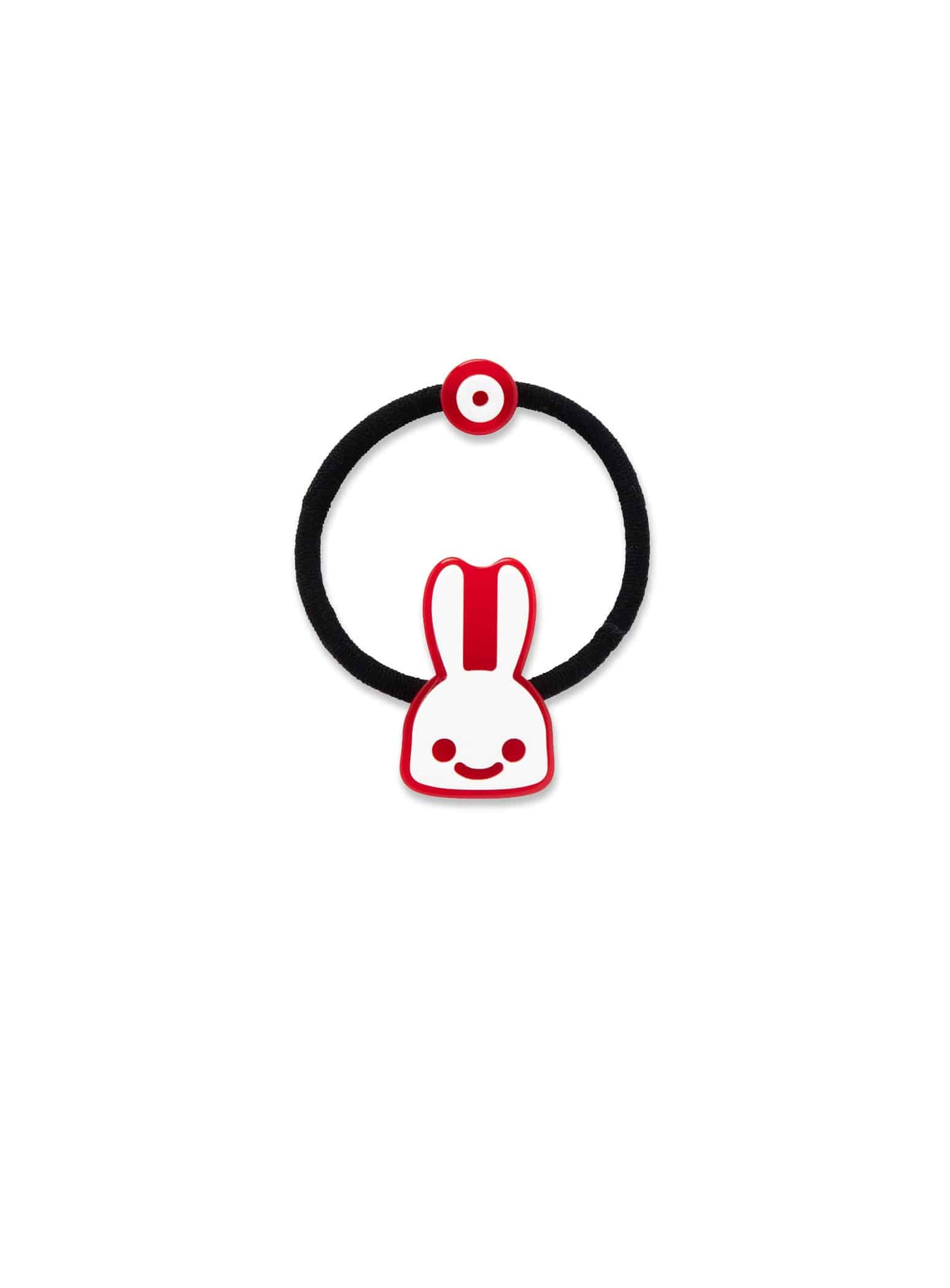 ウサギと丸ヘアゴム
