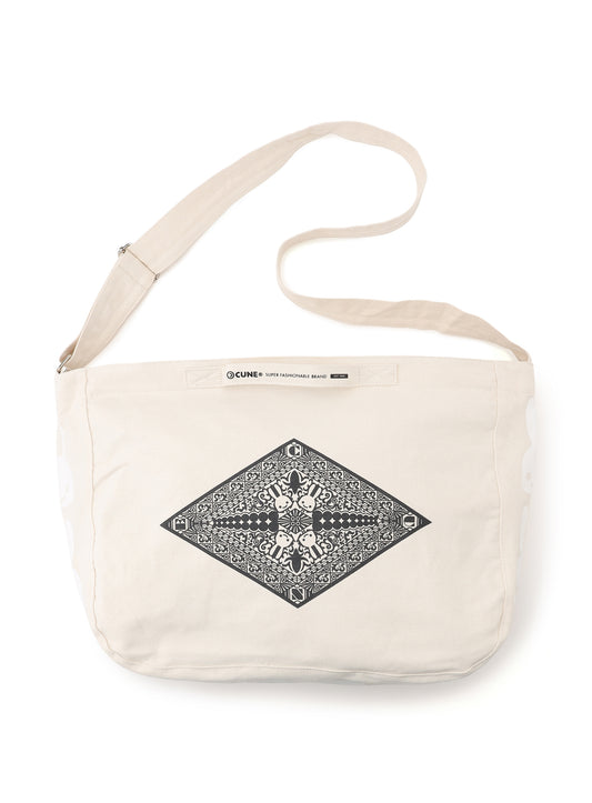 プリント2WAYバッグ 菱形