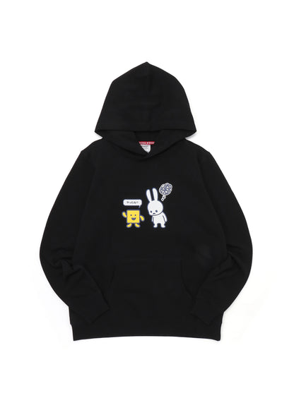 もじぴったん COLLAB PULL PARKA 喜ぶもじくん