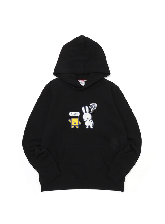 もじぴったん COLLAB PULL PARKA 喜ぶもじくん