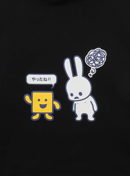 もじぴったん COLLAB PULL PARKA 喜ぶもじくん