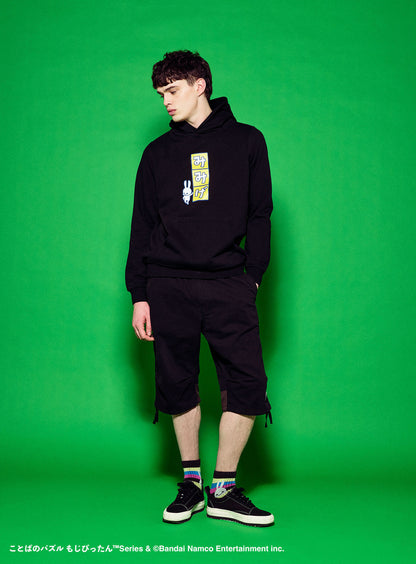 もじぴったん COLLAB PULL PARKA みみげ