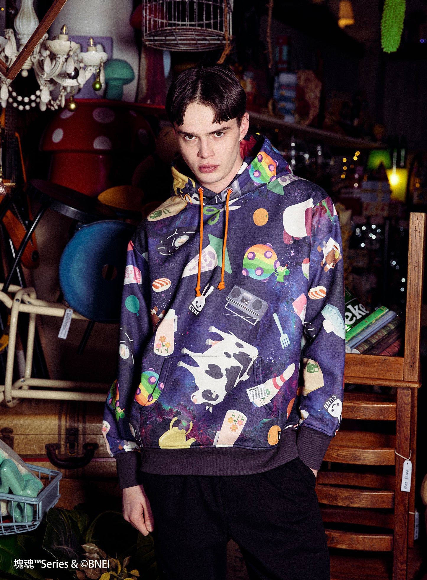 塊魂 COLLAB パーカー コスモ