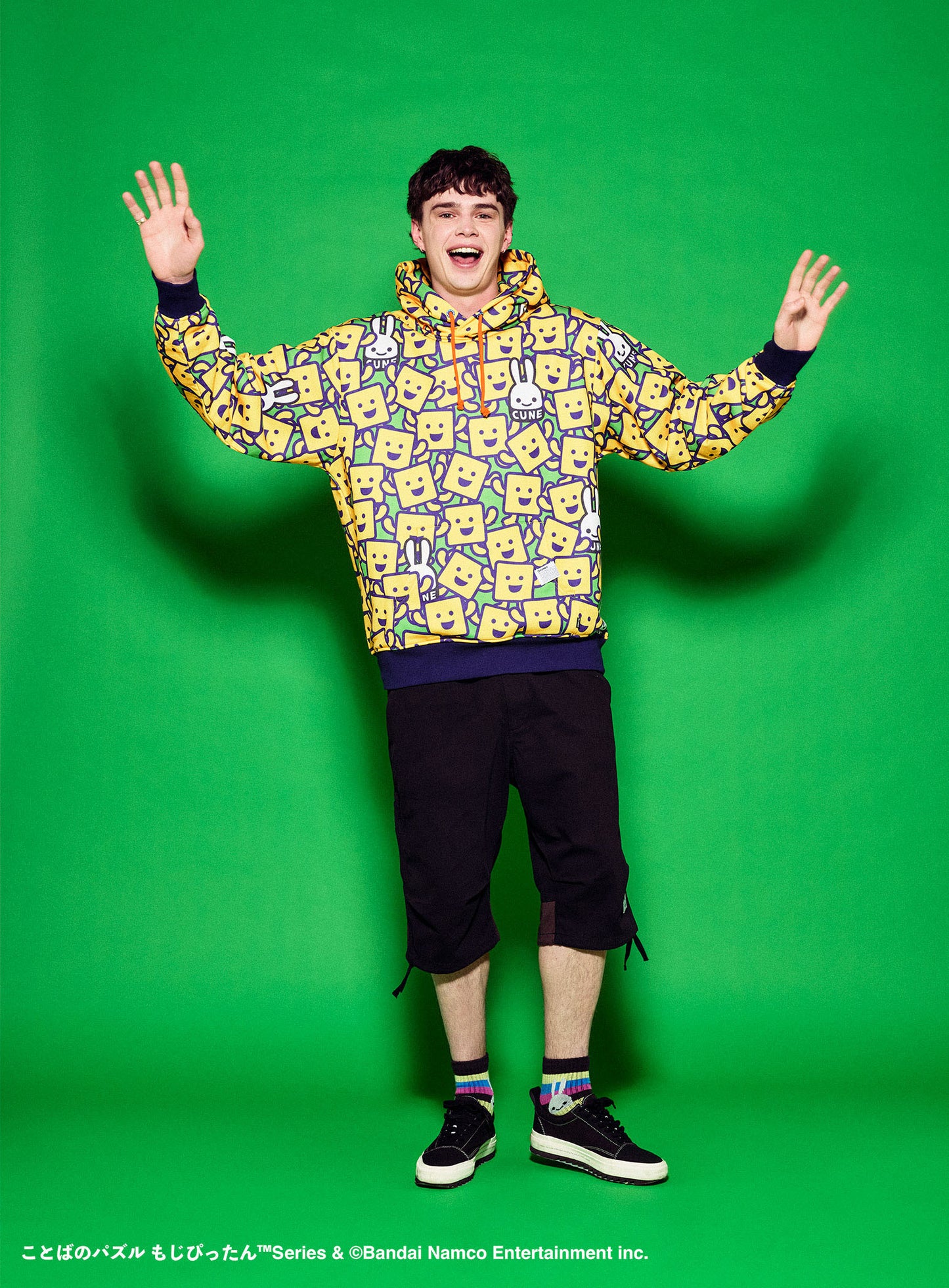 もじぴったん COLLAB パーカー もじくん