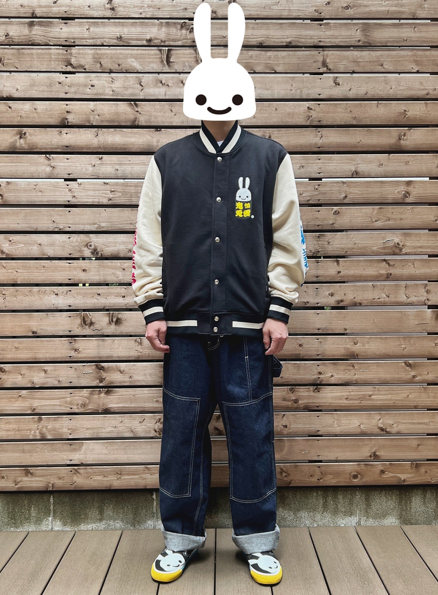 鬼愉兎雲スウェットスタジャン