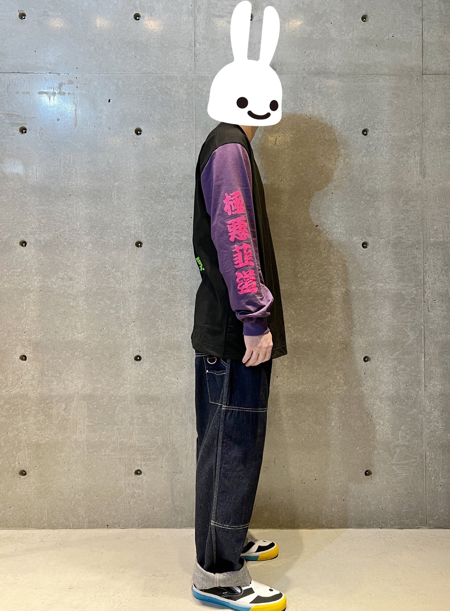 鬼愉兎雲ロングスリーブカットソー
