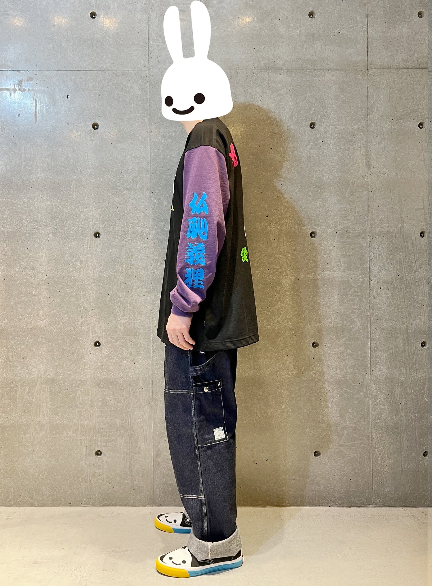 鬼愉兎雲ロングスリーブカットソー