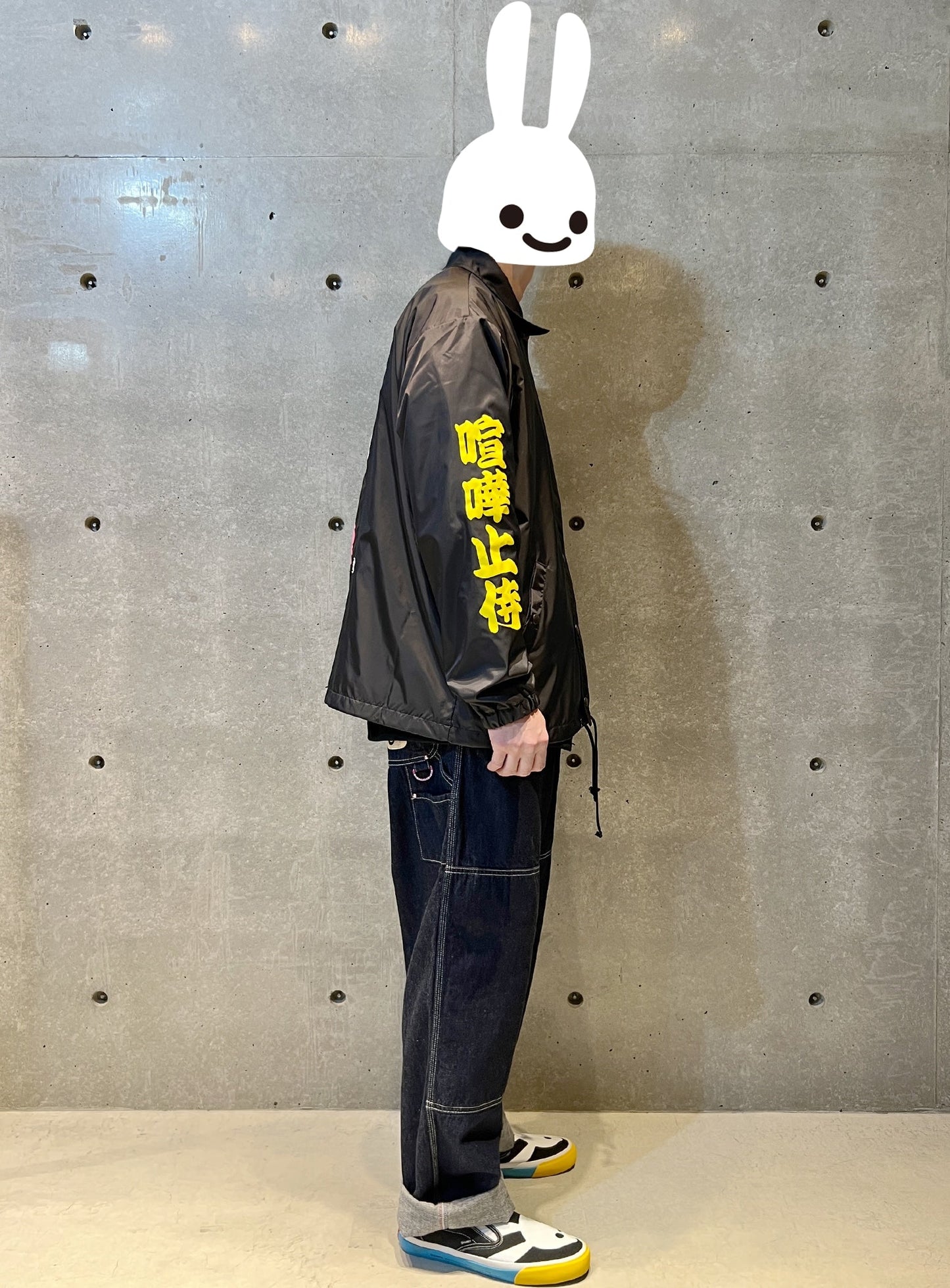 鬼愉兎雲コーチジャケット