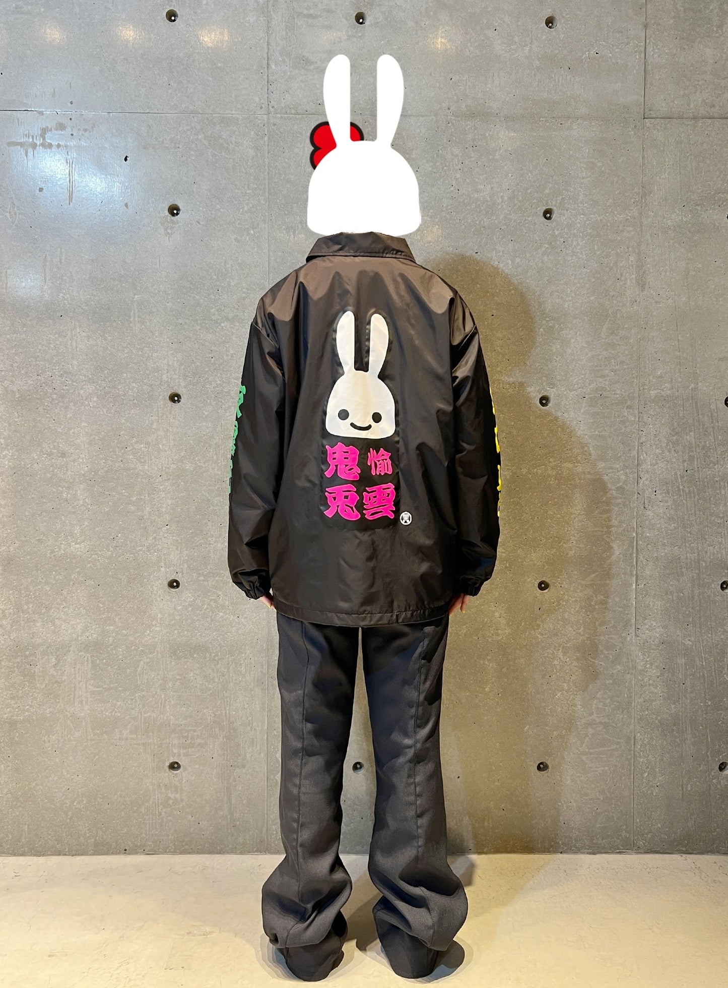 鬼愉兎雲コーチジャケット