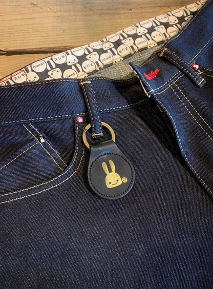 丸いレザーキーホルダー 28th