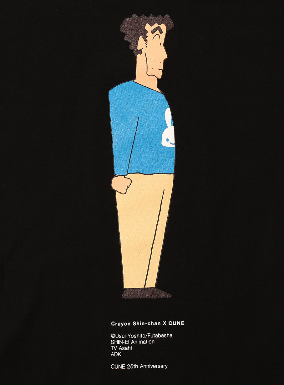 25th COLLAB T-SHIRTS クレヨンしんちゃん 野原ひろし 横 – CUNE