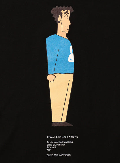 25th COLLAB T-SHIRTS クレヨンしんちゃん 野原ひろし 横