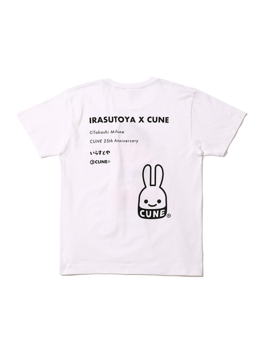 25th COLLAB T-SHIRTS いらすとや ラーメンの油をまとめる人のイラスト
