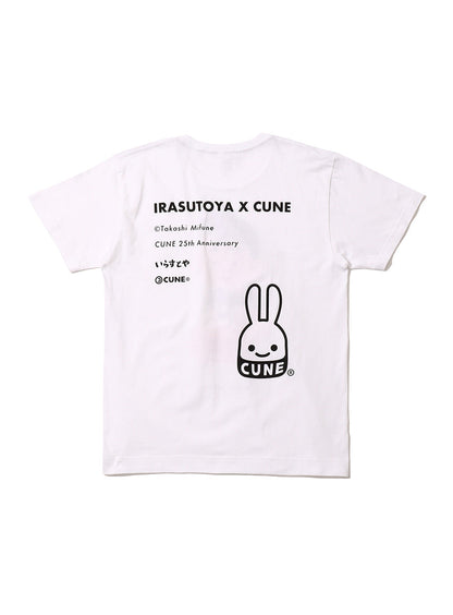 25th COLLAB T-SHIRTS いらすとや ラーメンの油をまとめる人のイラスト