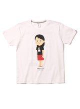 25th COLLAB T-SHIRTS いらすとや 斜めから見た立つ人のイラスト（女性）