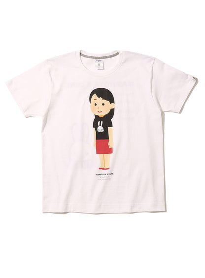 25th COLLAB T-SHIRTS いらすとや 斜めから見た立つ人のイラスト（女性）