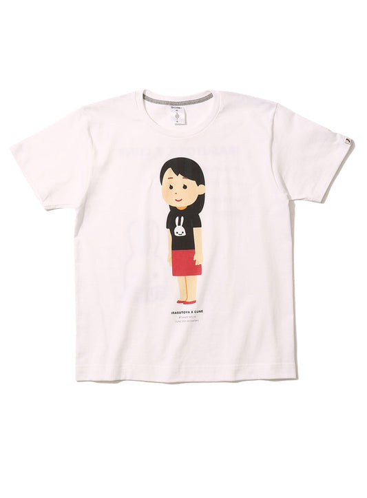 25th COLLAB T-SHIRTS いらすとや 斜めから見た立つ人のイラスト（女性）