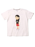 25th COLLAB T-SHIRTS いらすとや 斜めから見た立つ人のイラスト（女性）