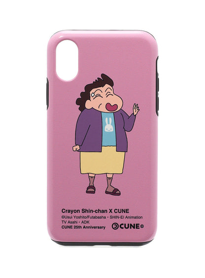 25th COLLAB iPhone cover X/XS クレヨンしんちゃん 隣のおばさん