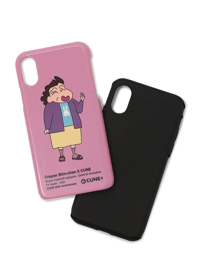 25th COLLAB iPhone cover X/XS クレヨンしんちゃん 隣のおばさん
