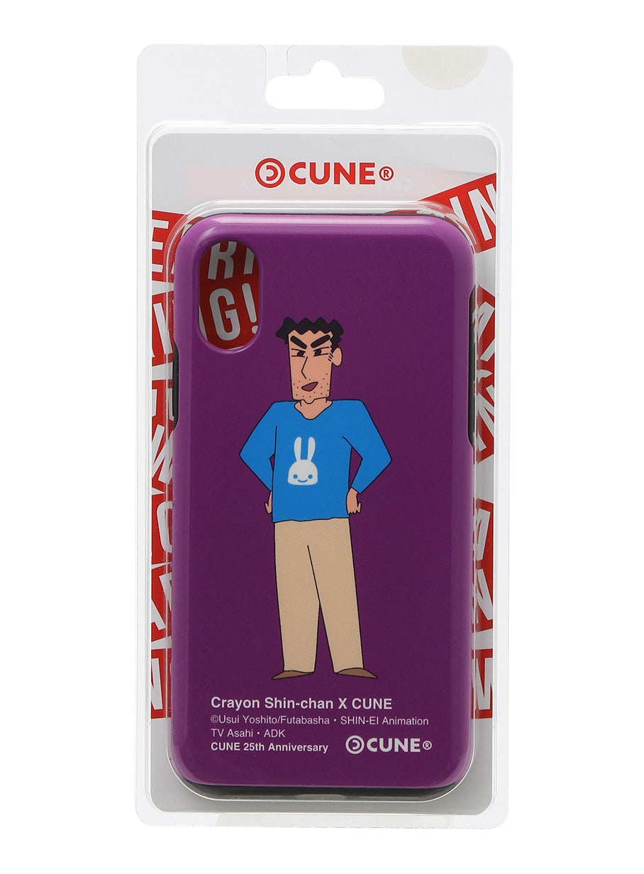 25th COLLAB iPhone cover X/XS クレヨンしんちゃん 野原ひろし いい顔