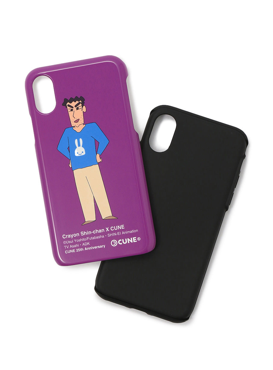25th COLLAB iPhone cover X/XS クレヨンしんちゃん 野原ひろし いい顔