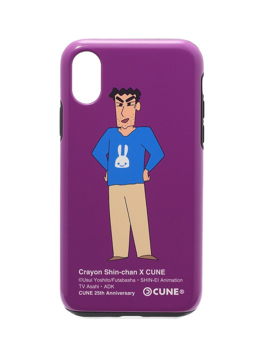 25th COLLAB iPhone cover X/XS クレヨンしんちゃん 野原ひろし いい顔
