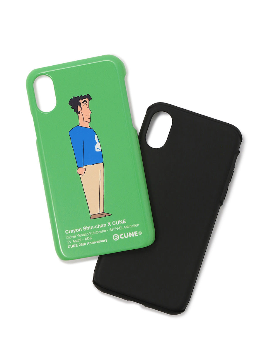 25th COLLAB iPhone cover X/XS クレヨンしんちゃん 野原ひろし 横