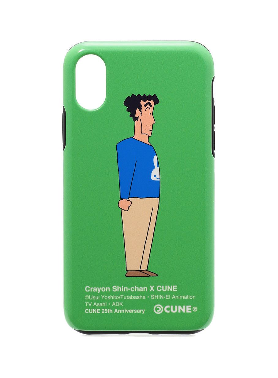 25th COLLAB iPhone cover X/XS クレヨンしんちゃん 野原ひろし 横