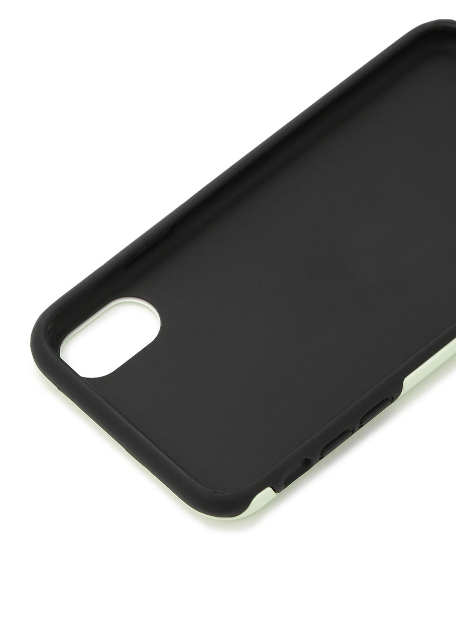 25th COLLAB iPhone cover X/XS いらすとや ラーメンの油をまとめる人のイラスト