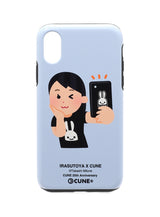 25th COLLAB iPhone cover X/XS いらすとや 自撮り・セルフィーのイラスト
