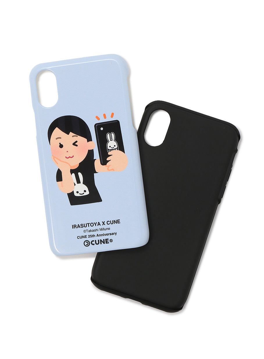 25th COLLAB iPhone cover X/XS いらすとや 自撮り・セルフィーのイラスト