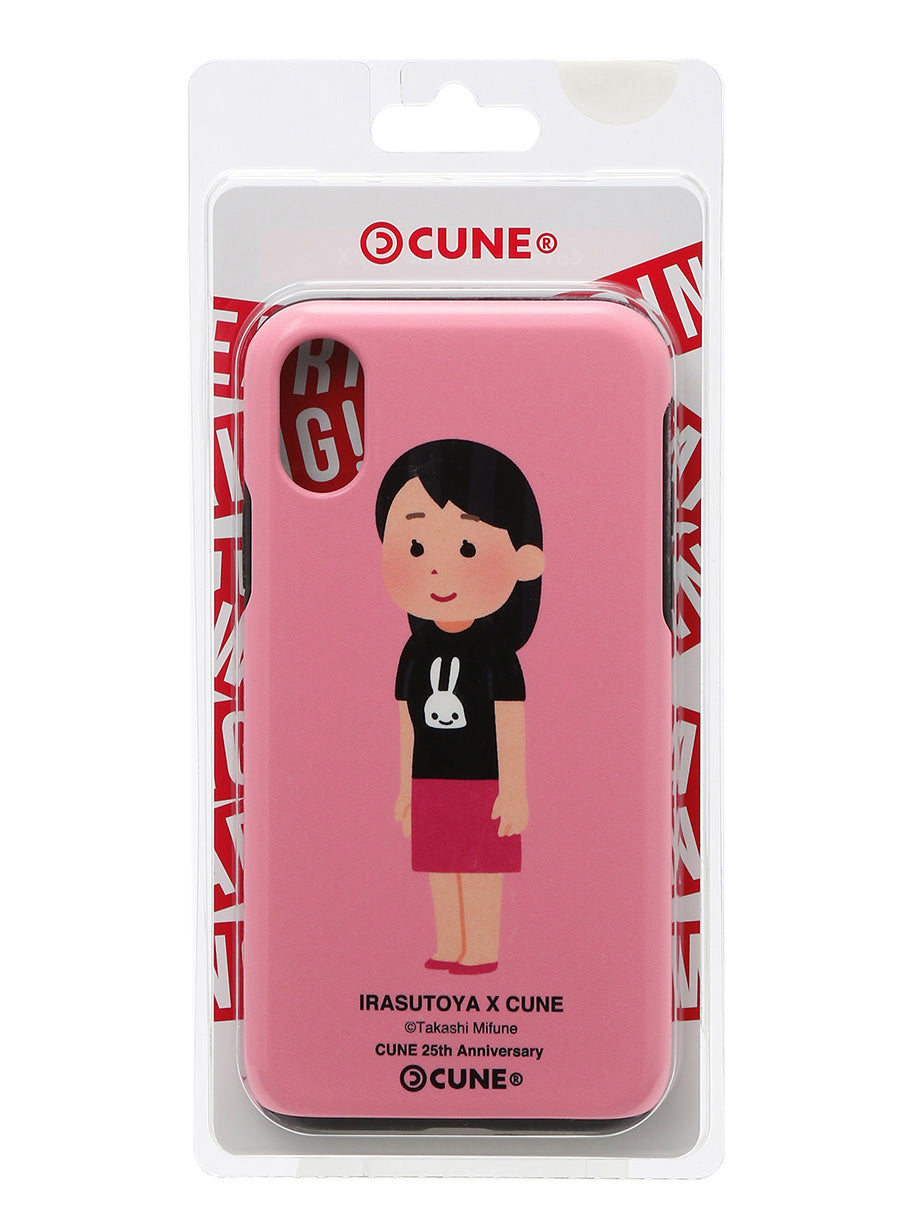 25th COLLAB iPhone cover X/XS いらすとや 斜めから見た立つ人のイラスト（女性）