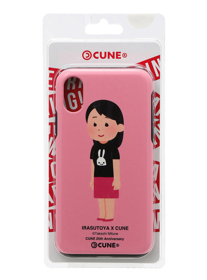 25th COLLAB iPhone cover X/XS いらすとや 斜めから見た立つ人のイラスト（女性）