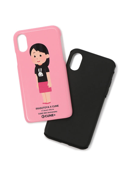 25th COLLAB iPhone cover X/XS いらすとや 斜めから見た立つ人のイラスト（女性）