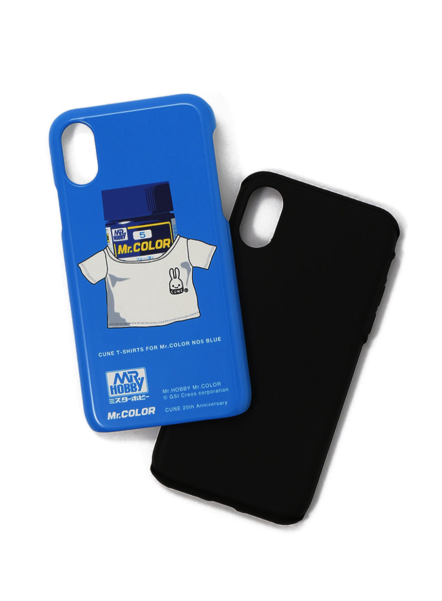 25th COLLAB iPhone cover X/XS Mr.カラー C5 ブルー