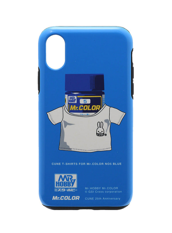 25th COLLAB iPhone cover X/XS Mr.カラー C5 ブルー