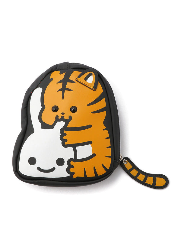 目が立体とらちゃんポーチ